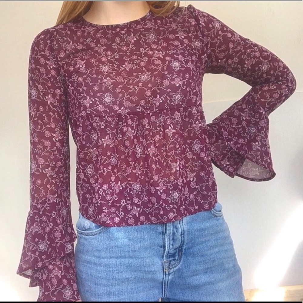 Aeropostale Floral Blouse